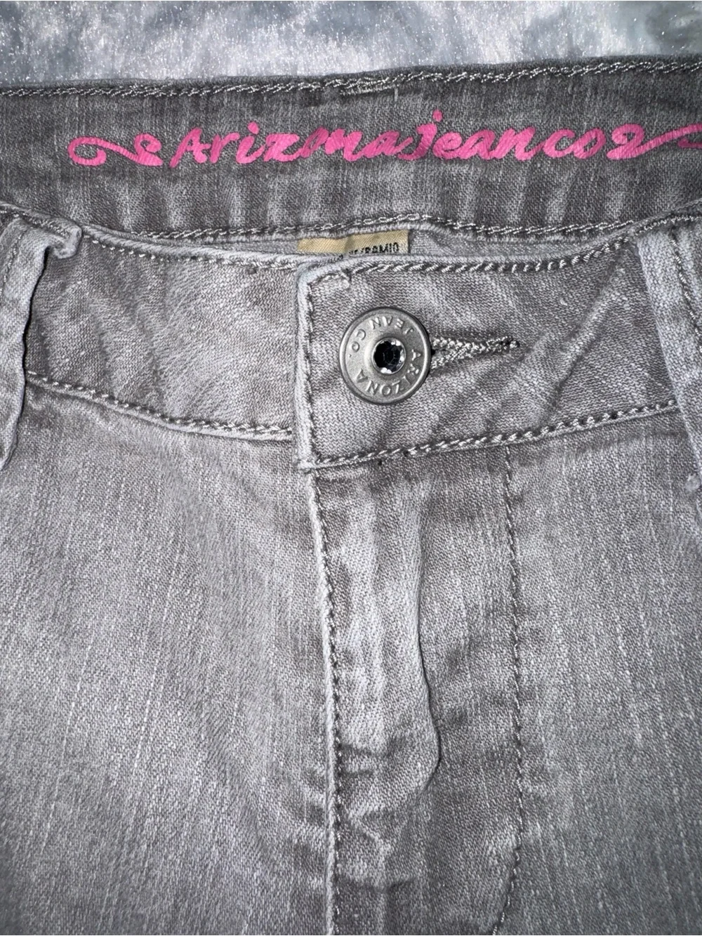 Arizona Jean Company Gray Rolled Hem Bermuda Shorts